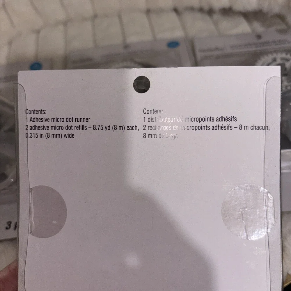New Lot of 4 Recollections Adhesive Micro Dot Runner & Refills Sets - Permanent